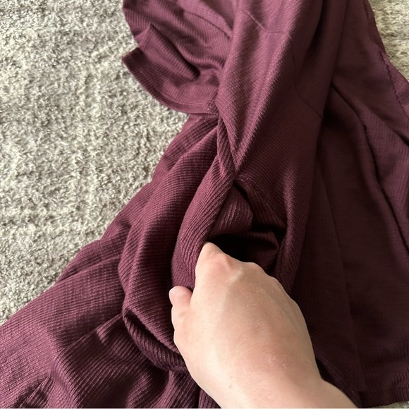 NWT Torrid Mini Slub Rib Fluted Dress Winetasting 1X - Picture 11 of 11